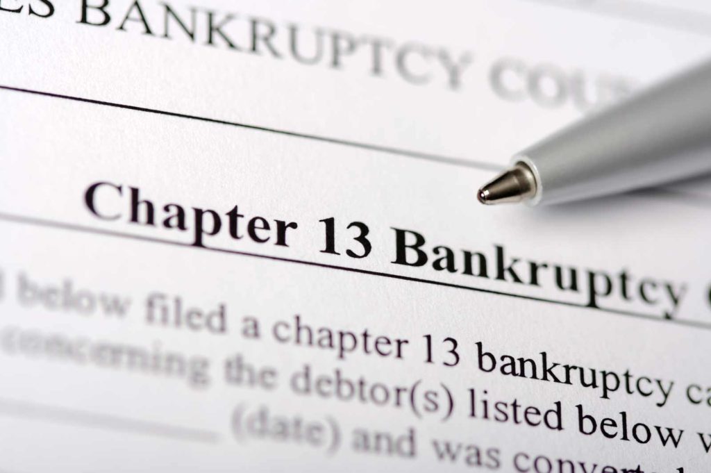 Chapter 13 Bankruptcy paperwork